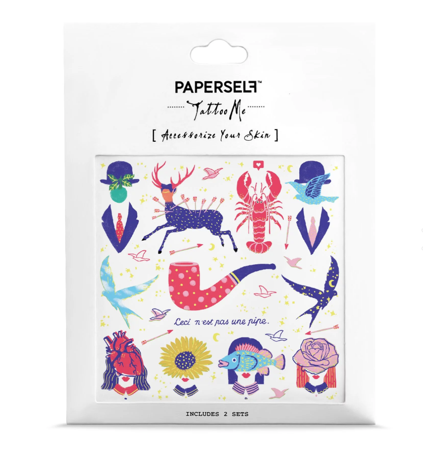 Salute to Surrealism Temporary Tattoo