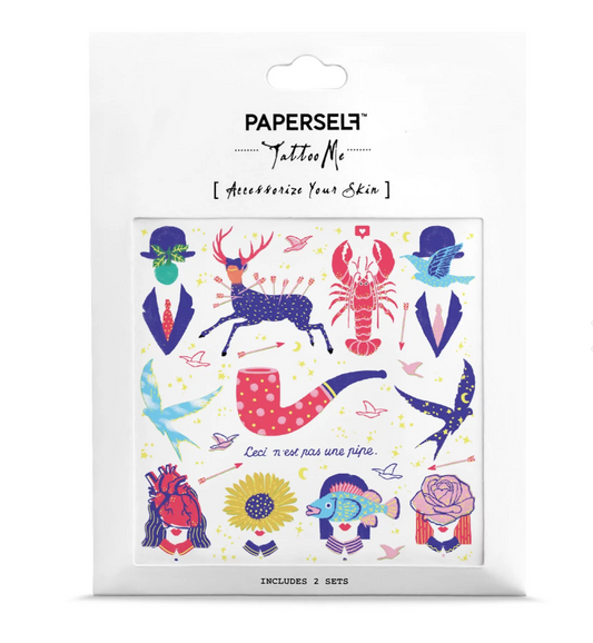 Salute to Surrealism Temporary Tattoo