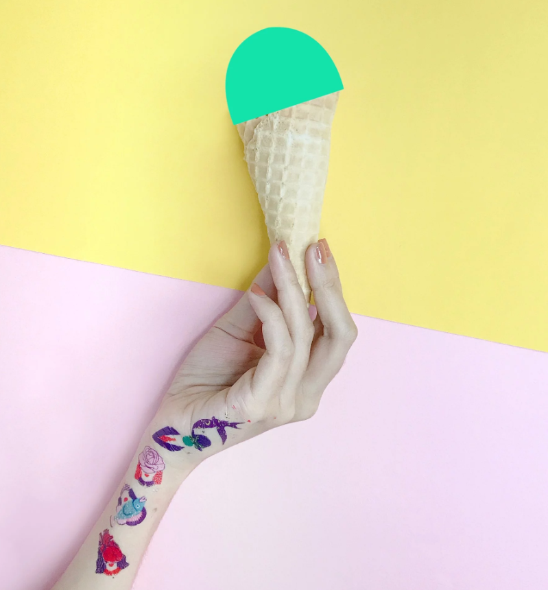 Salute to Surrealism Temporary Tattoo