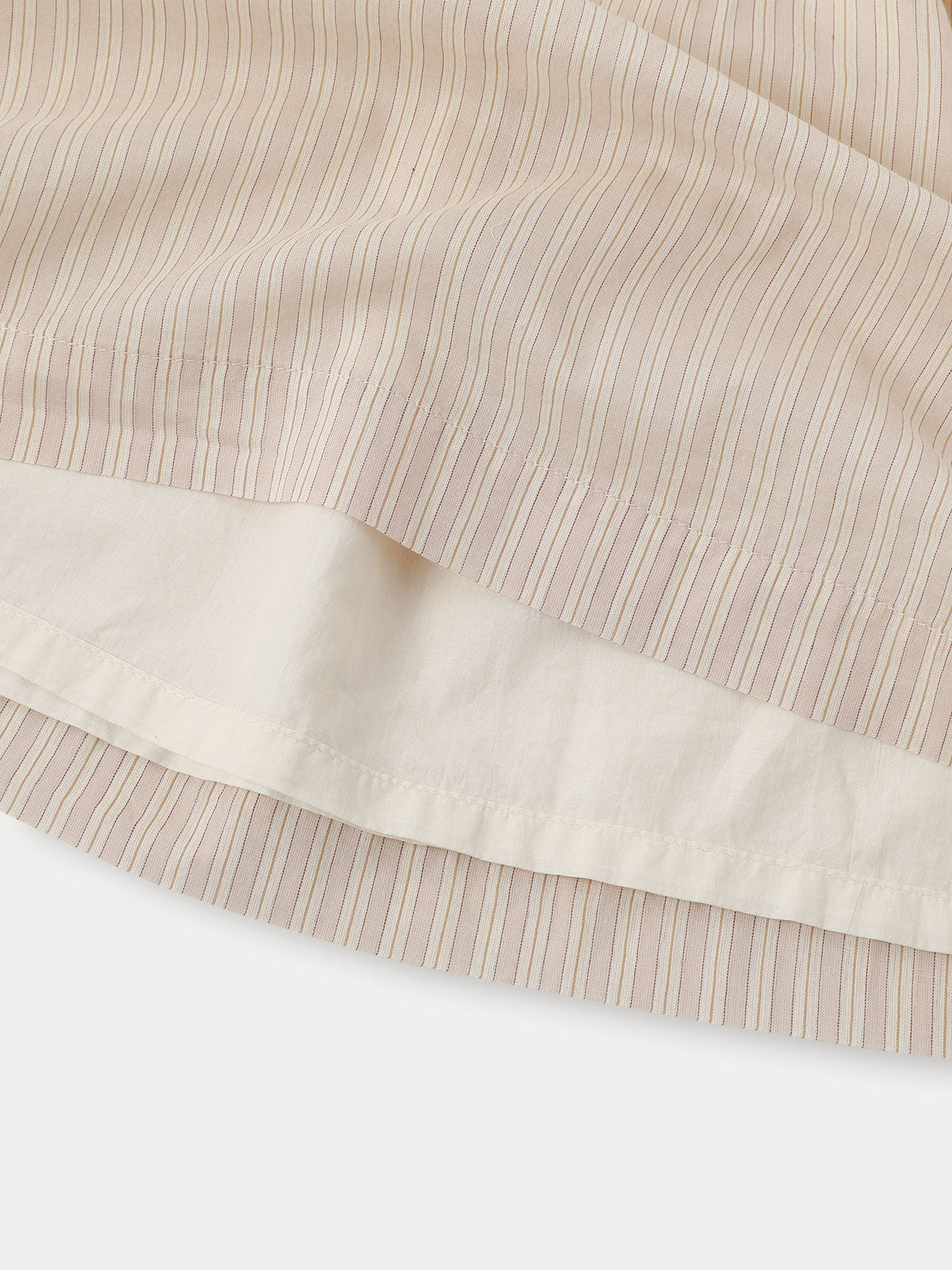 Ian Stripe Dress - Pale Pink