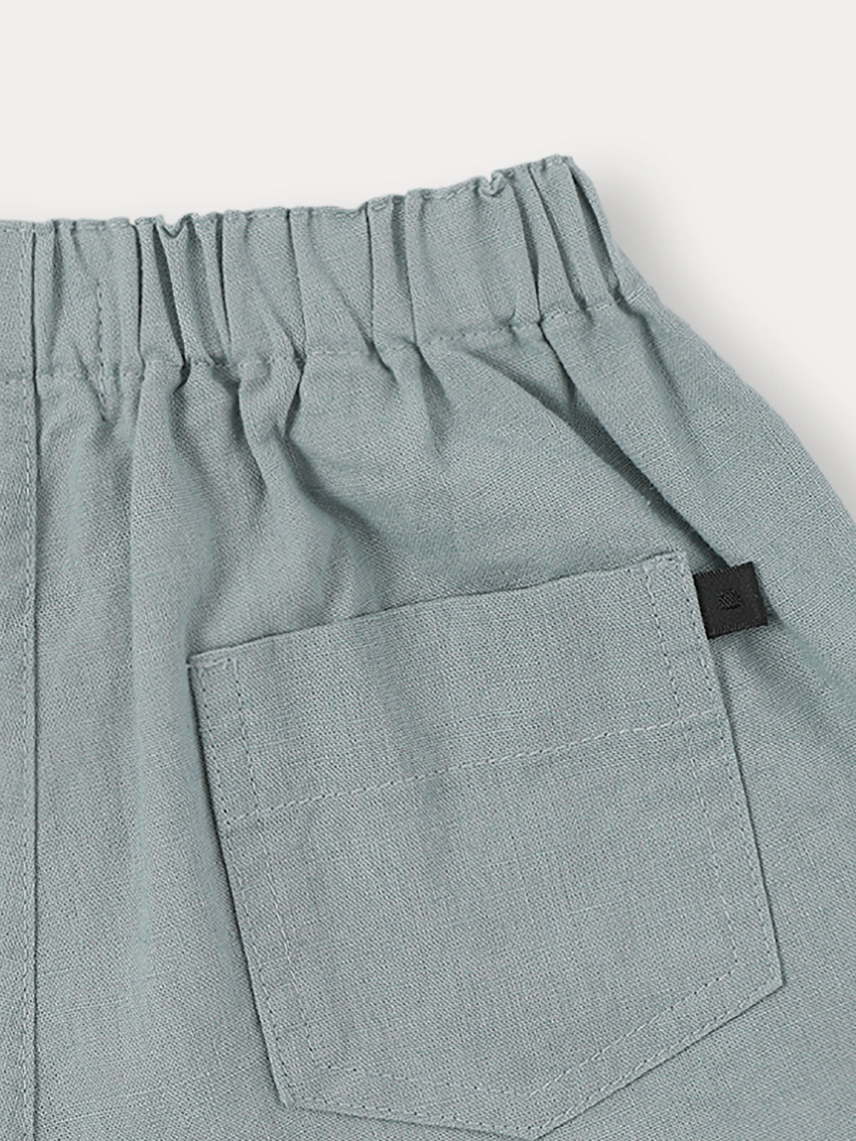 Cotton Linen Half PT - Blue
