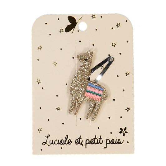 Llama hair clip