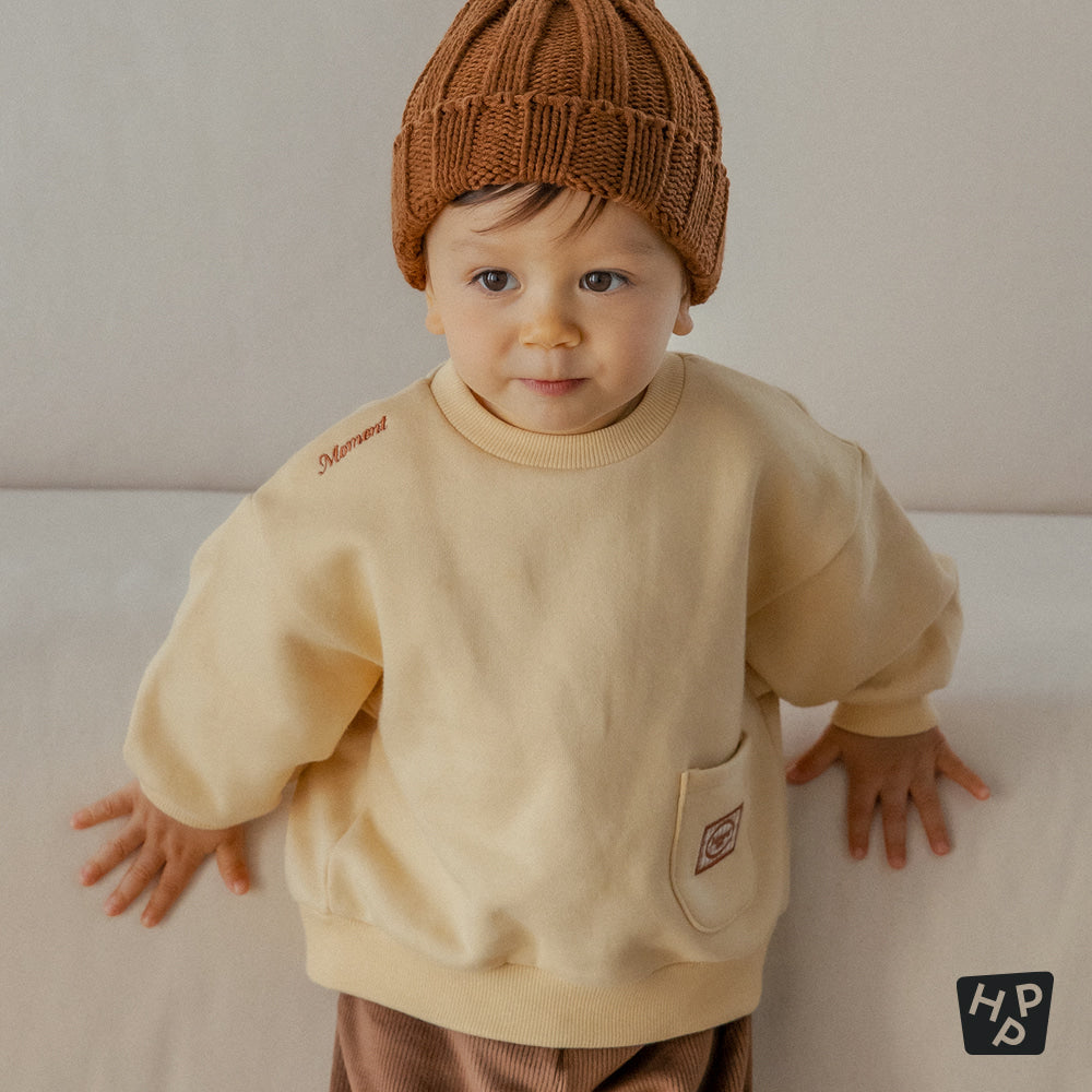 Pudding baby fleece lined sweatshirt