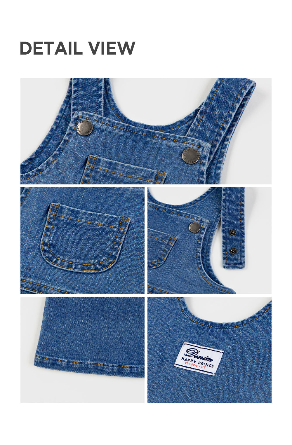 Adore denim baby one-piece