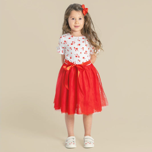 Alyssa Floral S/S Tutu Dress