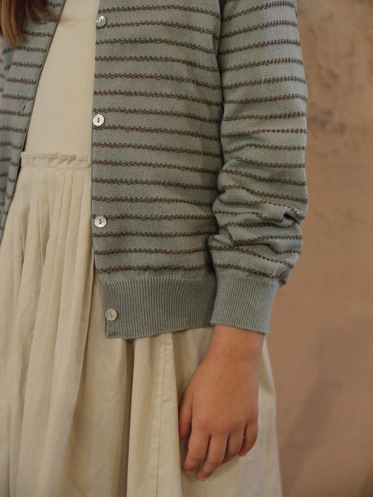 Ollie Knit Cardigan - Grayish Blue