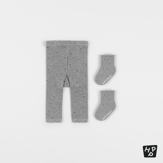 Polka baby leggings set