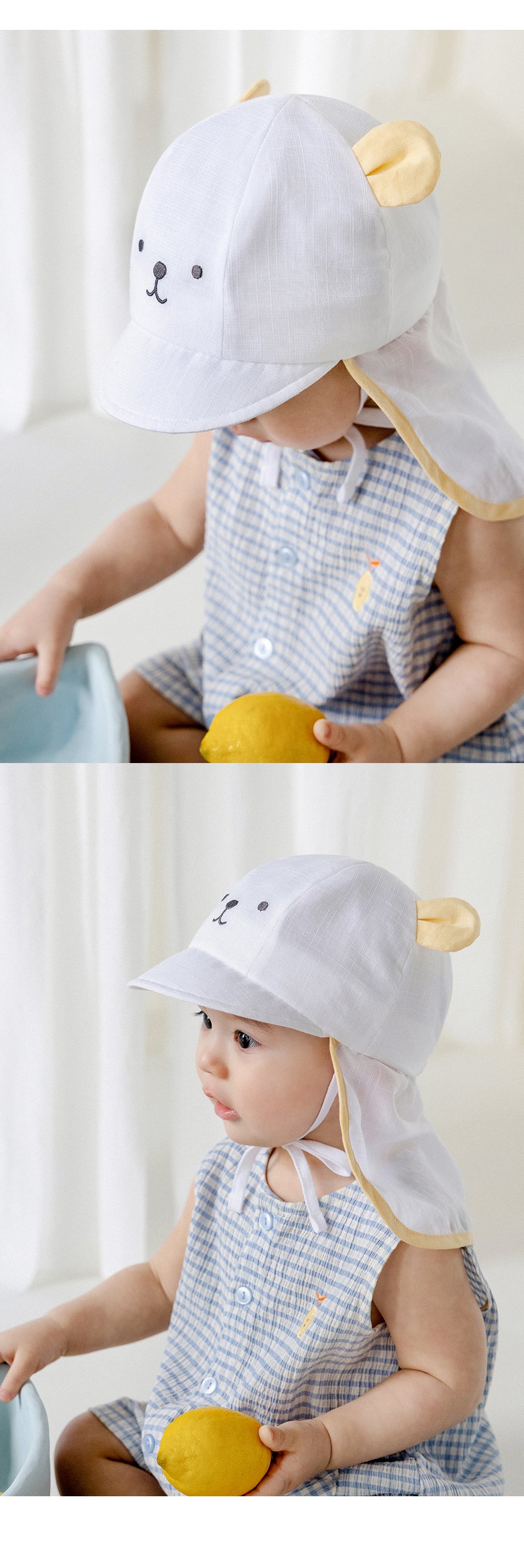 Bay baby flap cap