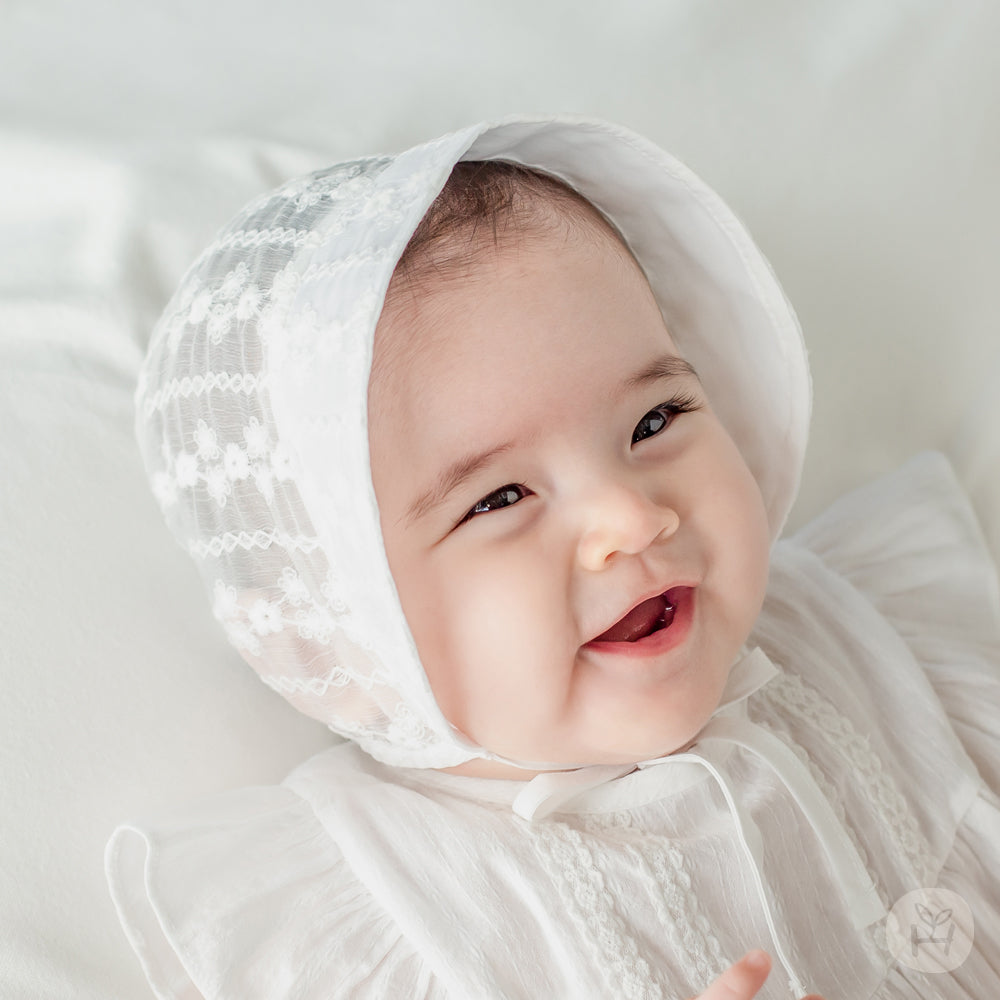 ESTELL Lace Baby Bonnet