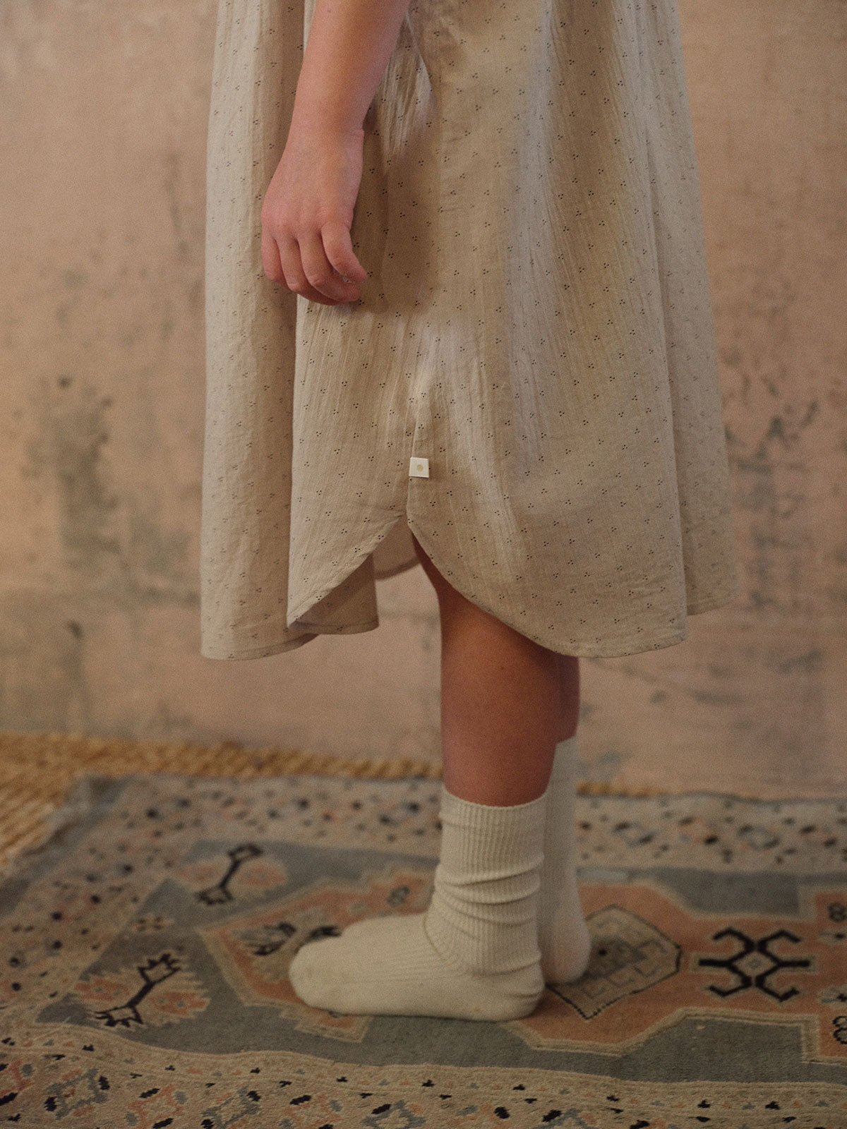 Calm Dot Camisole Dress - Milky cocoa