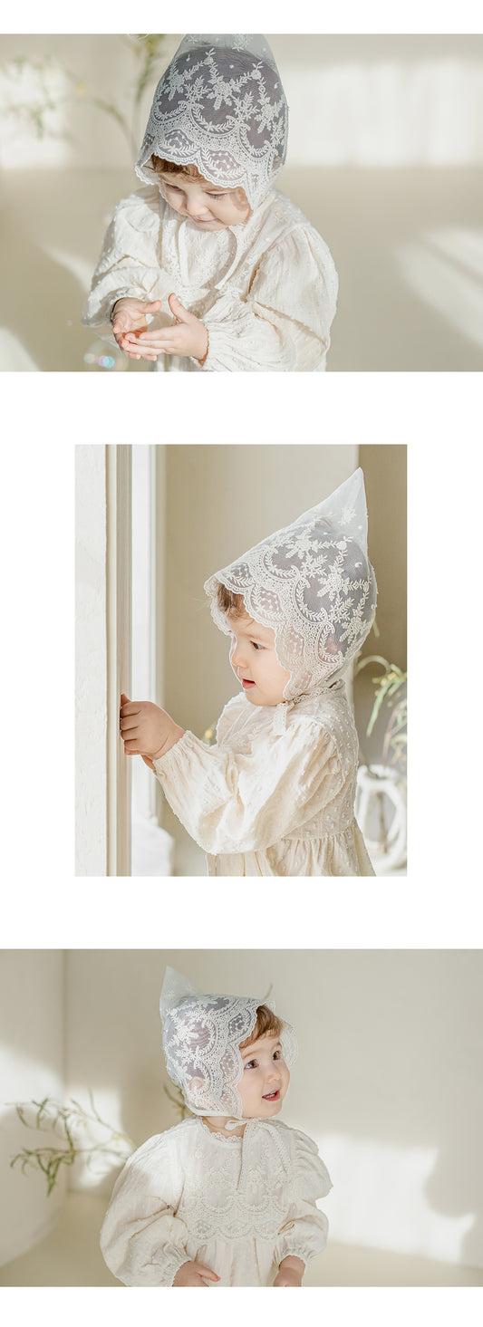 Cheney Lace Baby Bonnet