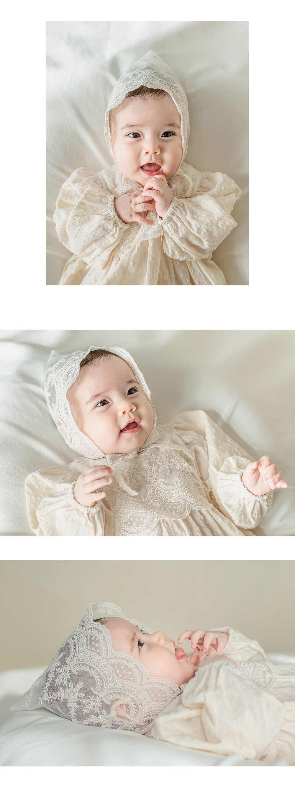 Cheney Lace Baby Bonnet