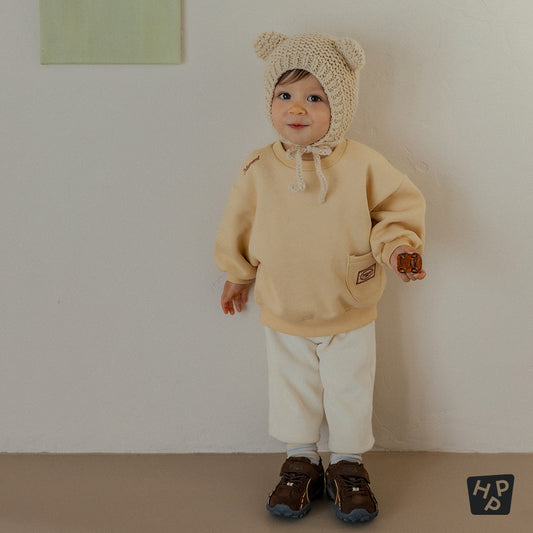 Pudding baby fleece lined sweatshirt