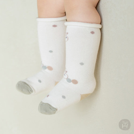 Lanya rolling baby knee socks