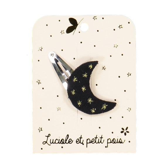 Moon hairclip - Black velve