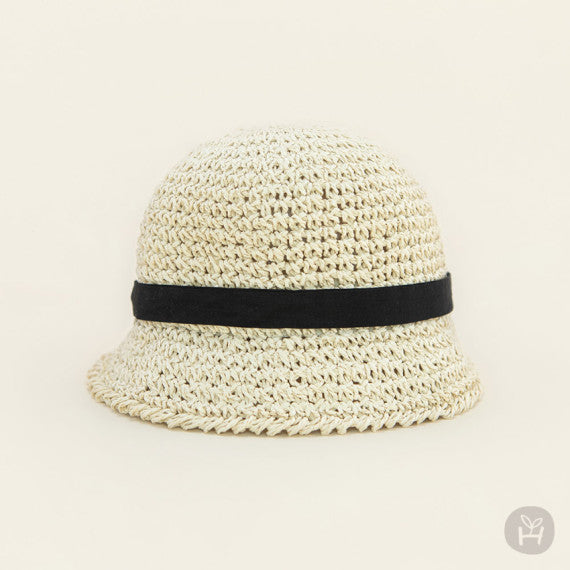 Torry straw baby hat