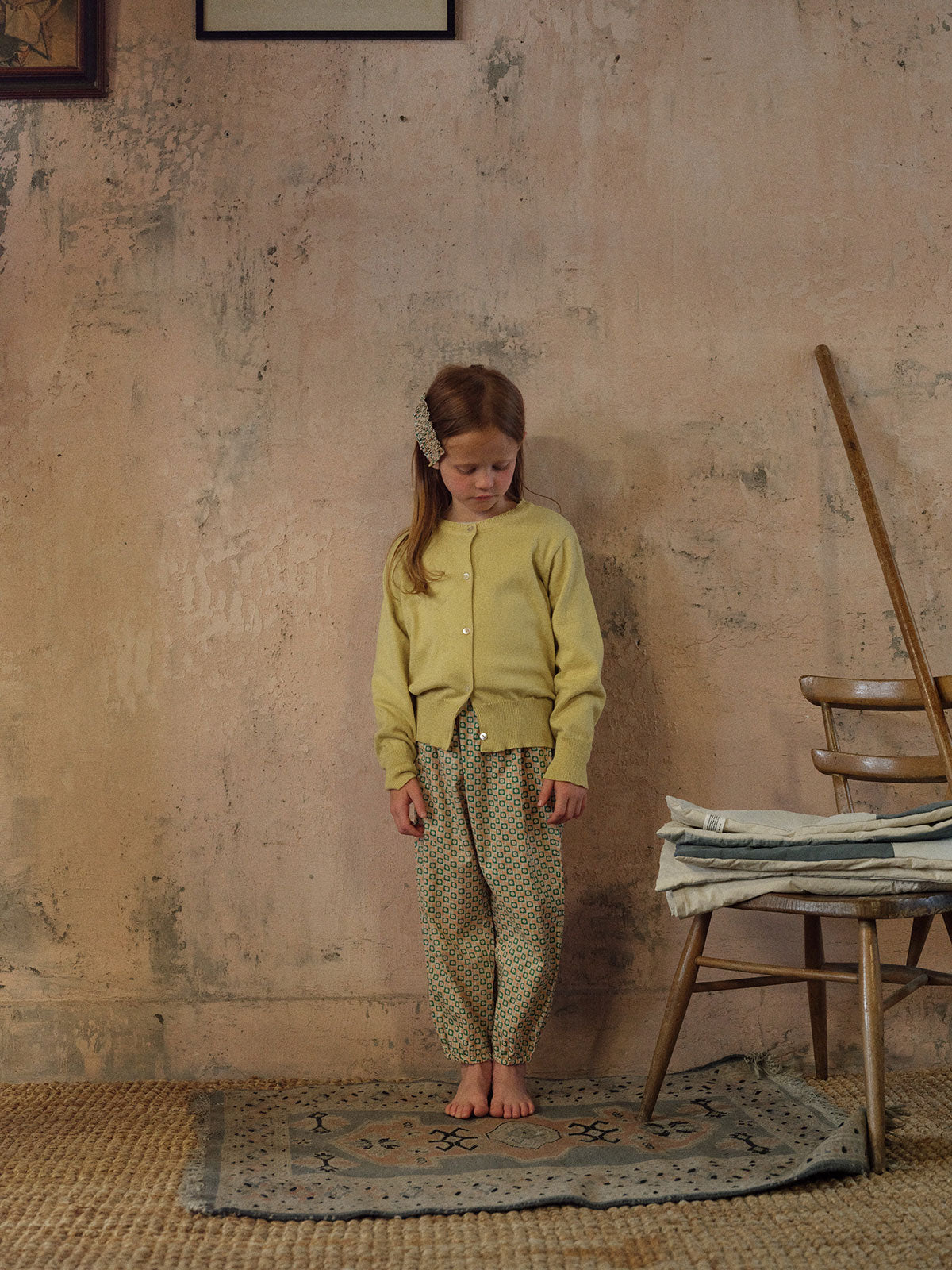 Meriel Knit Cardigan - Dusty Yellow
