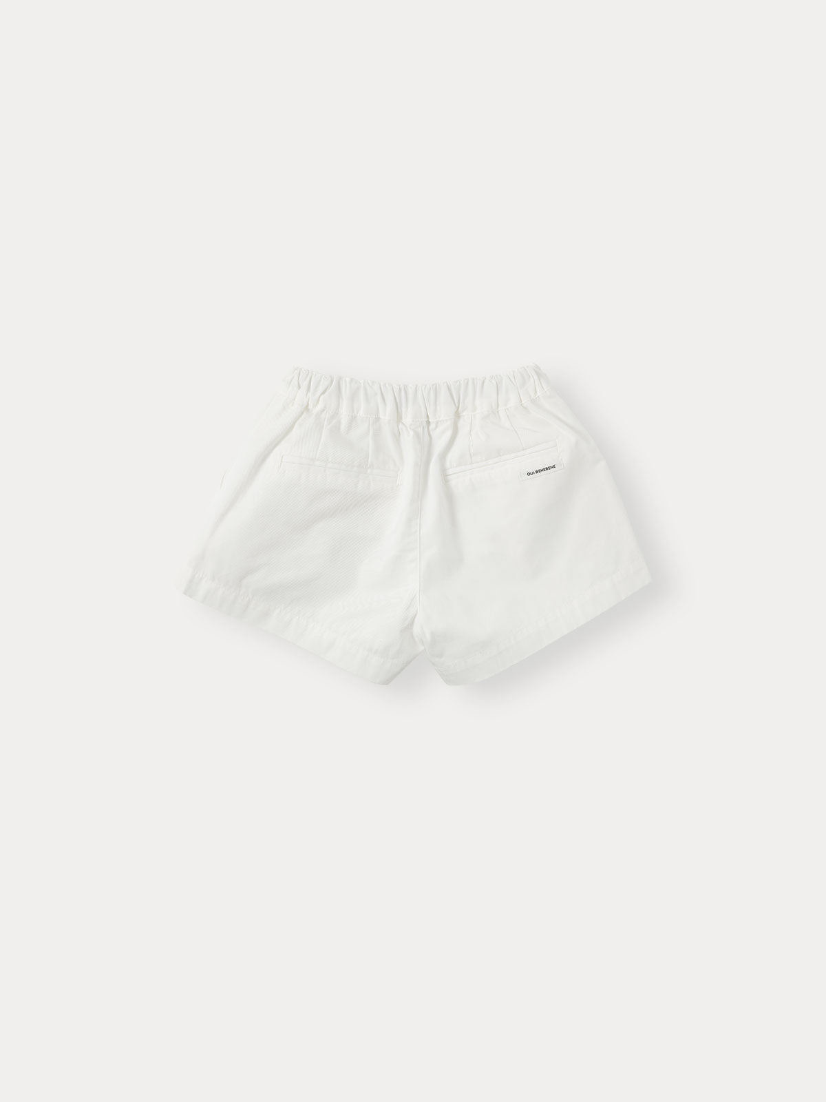 BENebene Pleated Shorts -White