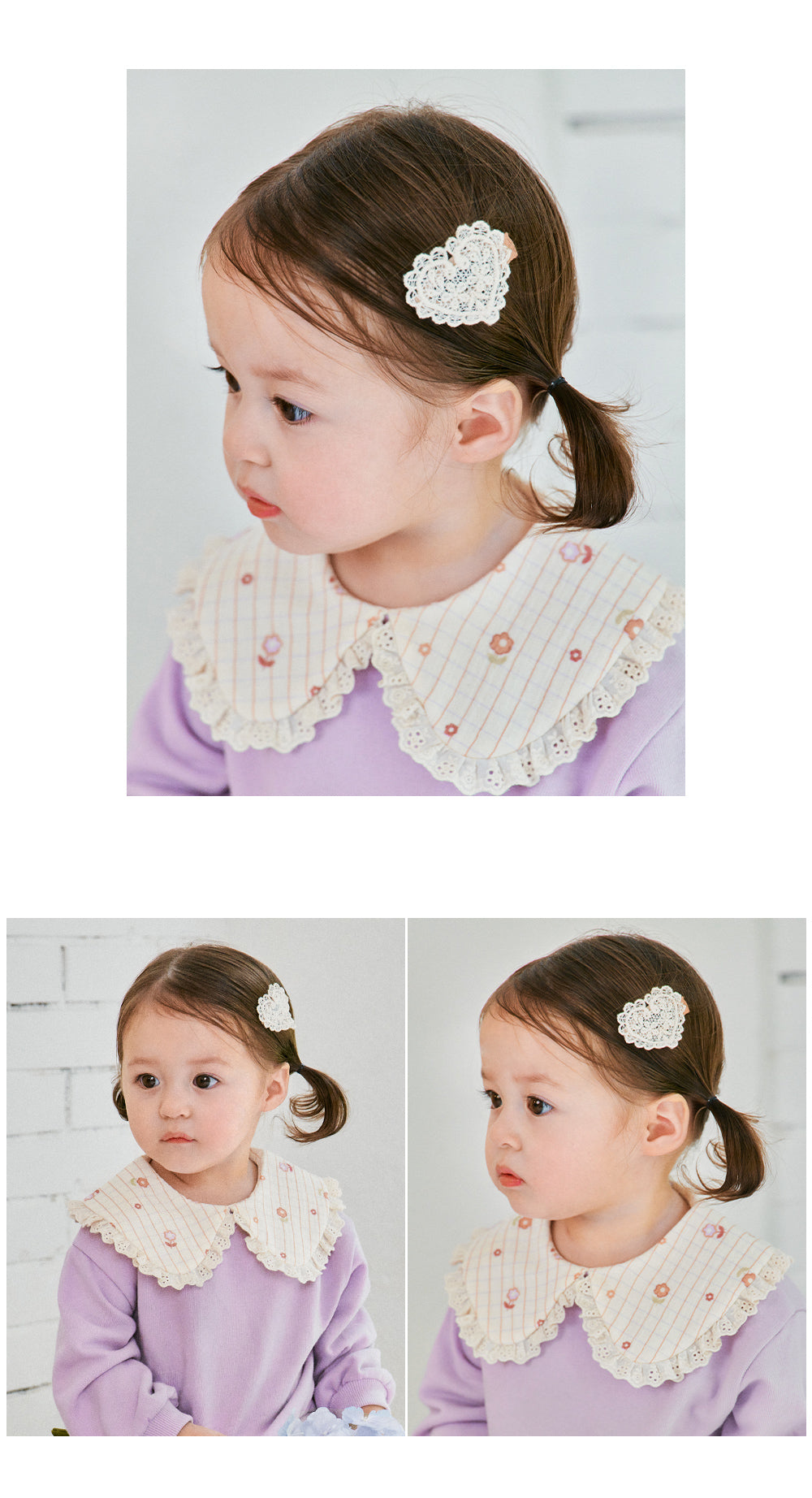 Love emma baby barrettes set