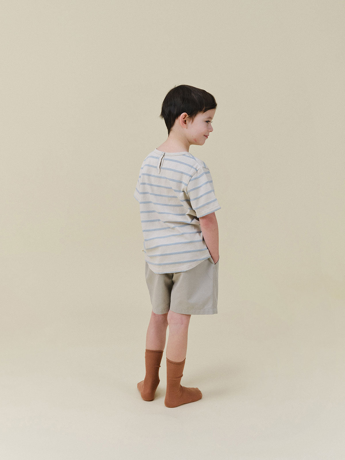 Benie Stripe T - Light Blue