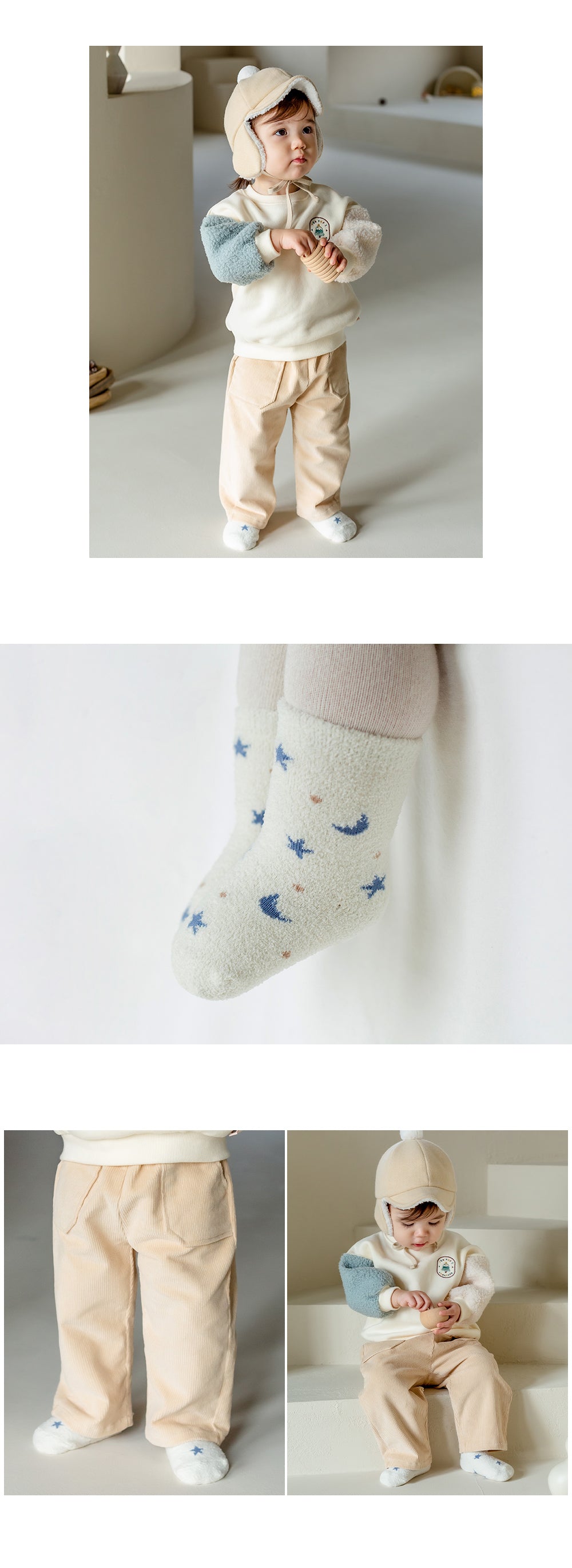 Delluna winter baby socks