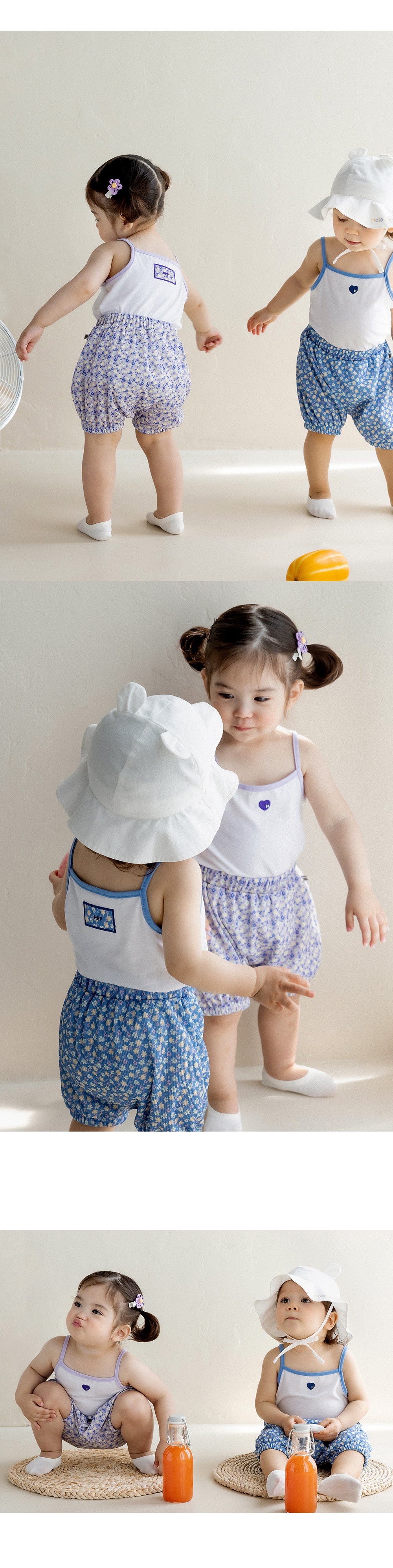 Delphine baby sleeveless top & bottom set - Pre Order