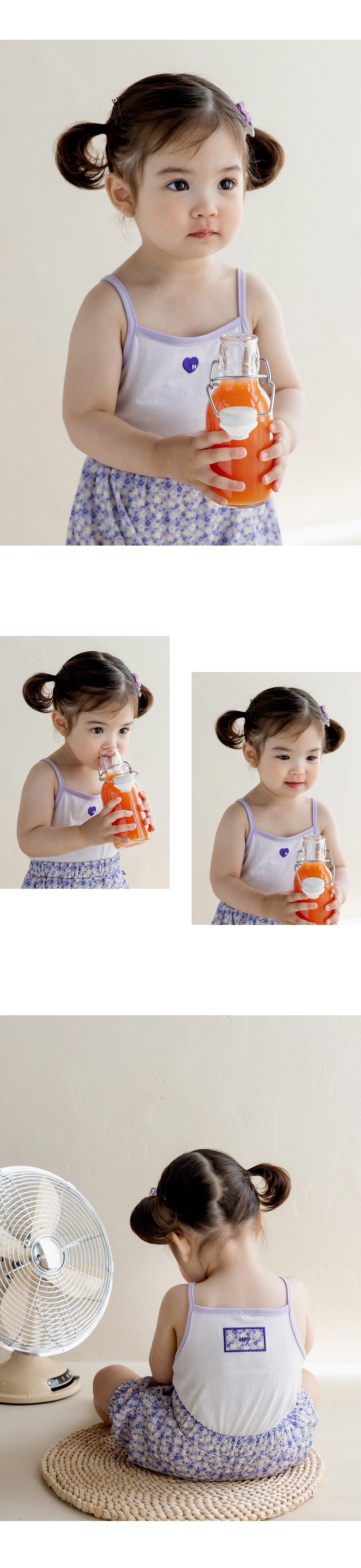 Delphine baby sleeveless top & bottom set - Pre Order