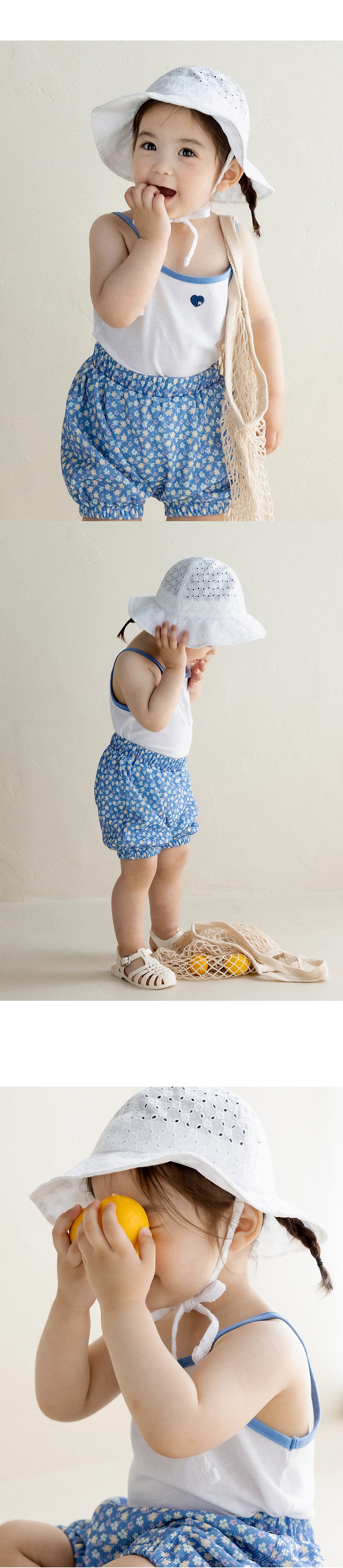 Delphine baby sleeveless top & bottom set - Pre Order
