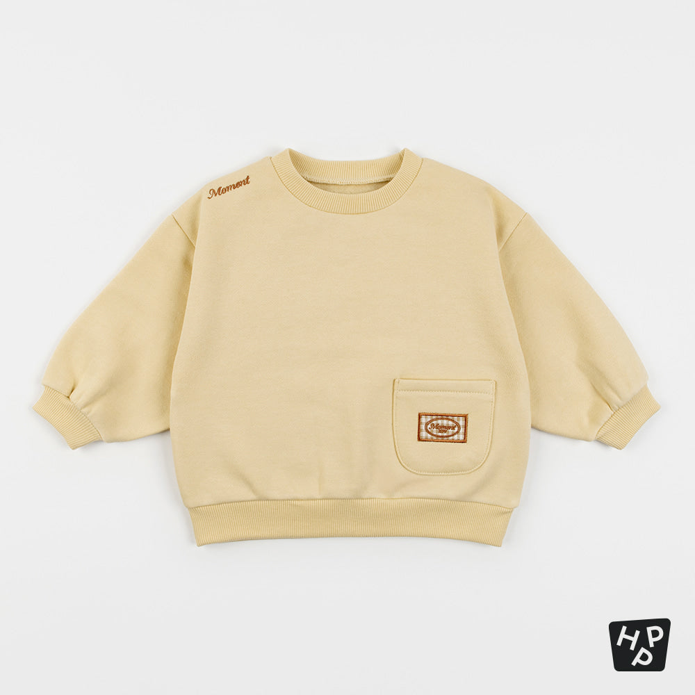 Pudding baby fleece lined sweatshirt