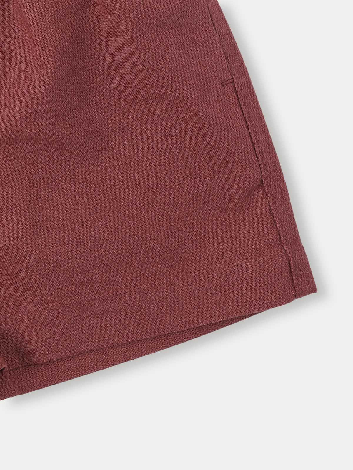 Cotton Linen Half PT - Brick