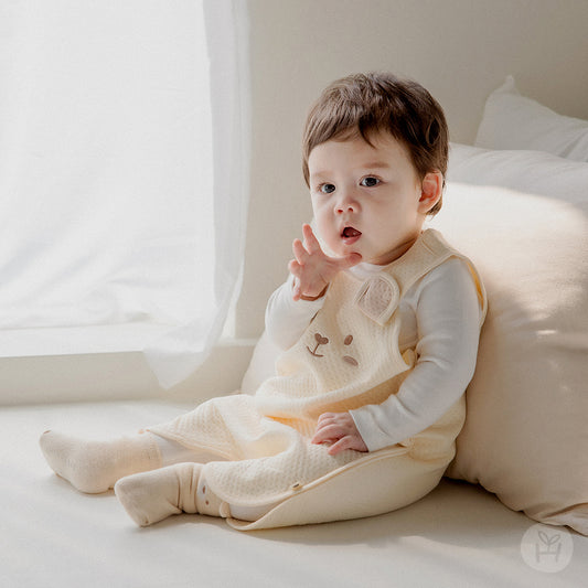 Bao Bamboo Baby Sleeping Vest_Cream