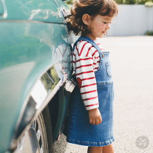 Adore denim baby one-piece