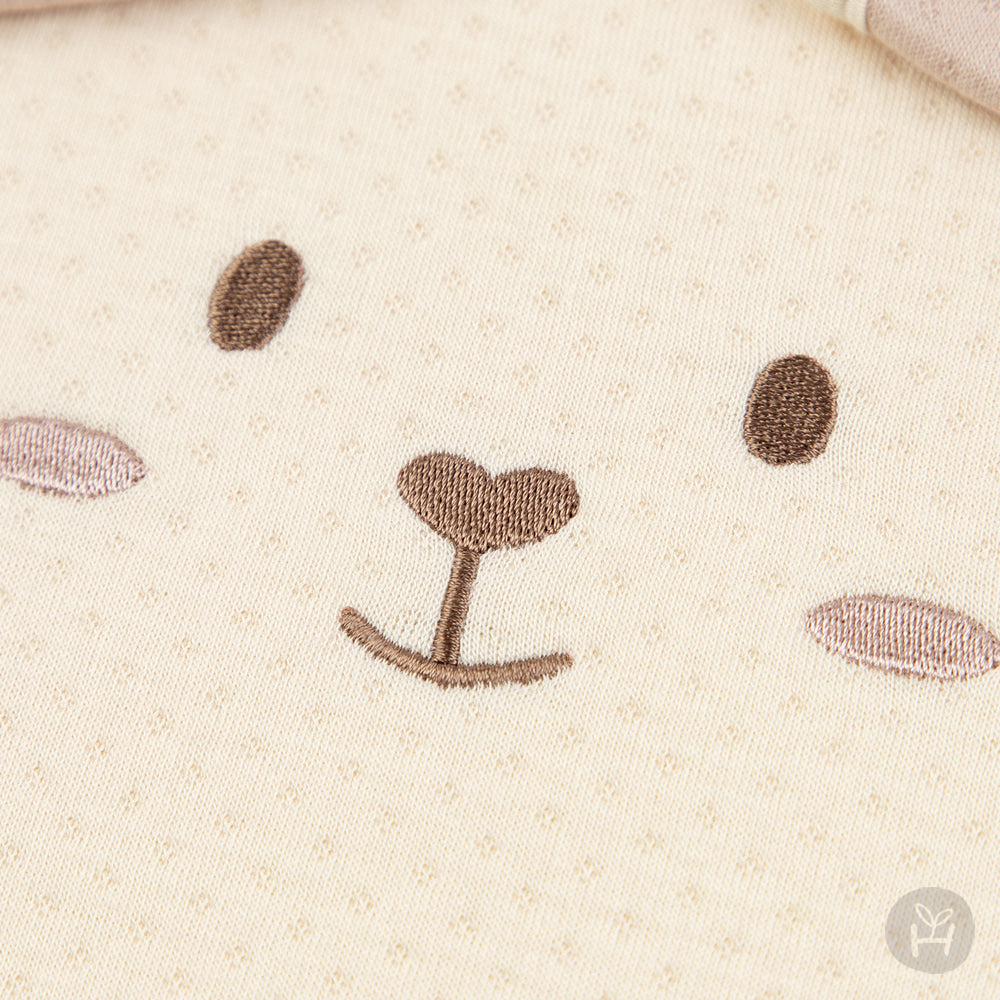 Bao Bamboo Baby Sleeping Vest_Cream