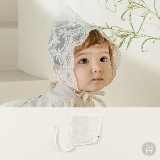 Cheney Lace Baby Bonnet
