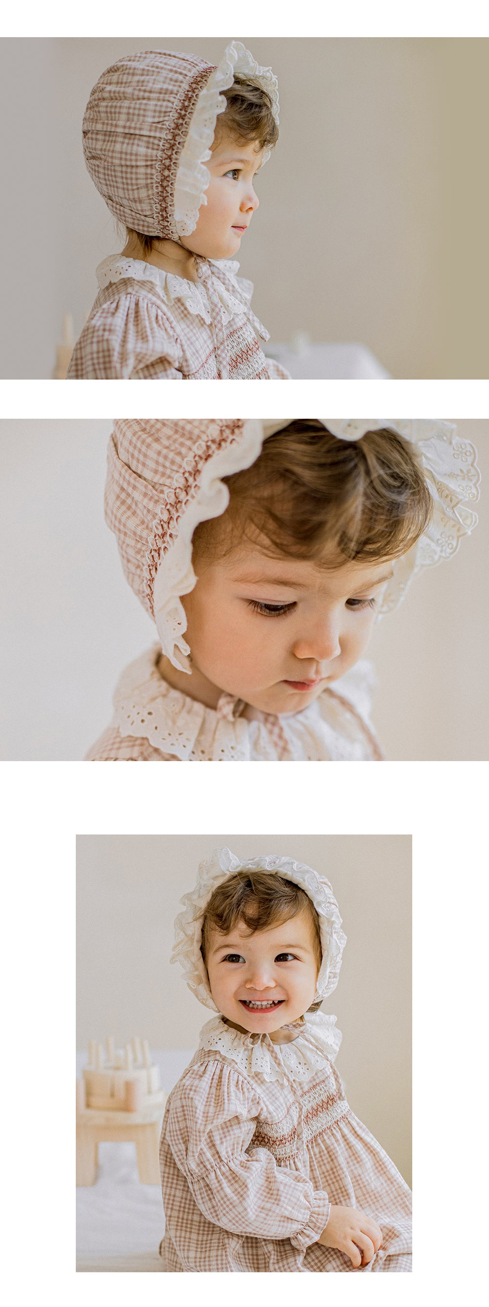 Madeleine baby bonnet