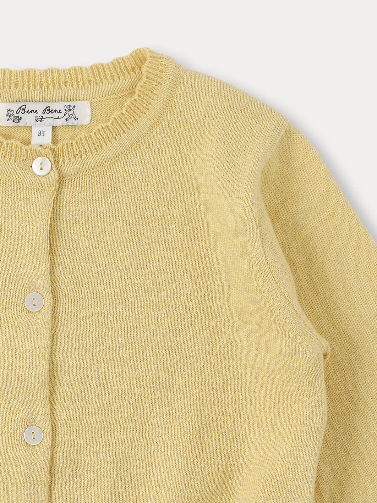 Meriel Knit Cardigan - Dusty Yellow