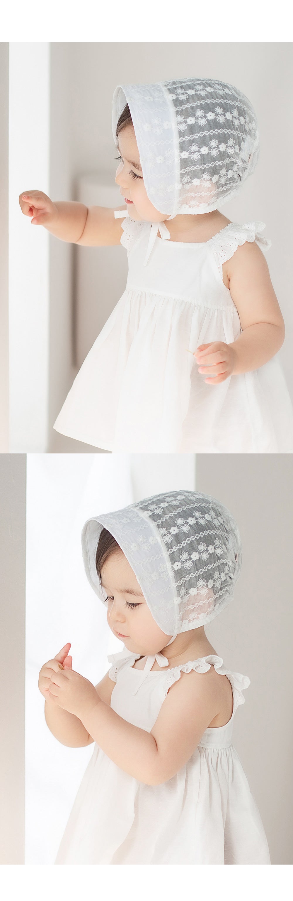ESTELL Lace Baby Bonnet