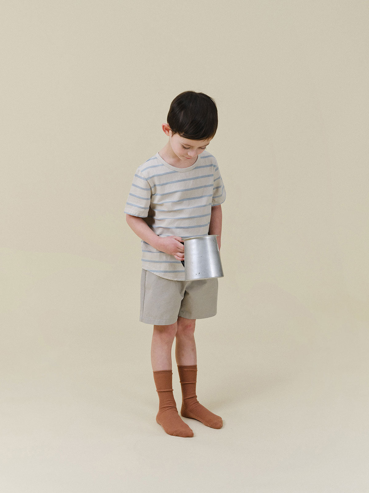 Benie Stripe T - Light Blue
