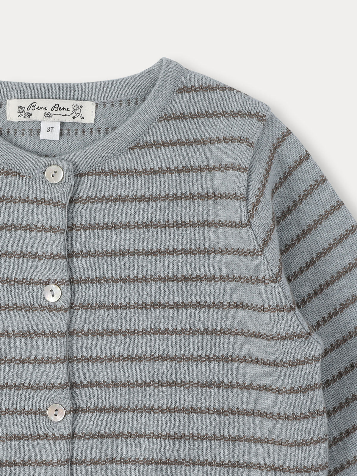 Ollie Knit Cardigan - Grayish Blue
