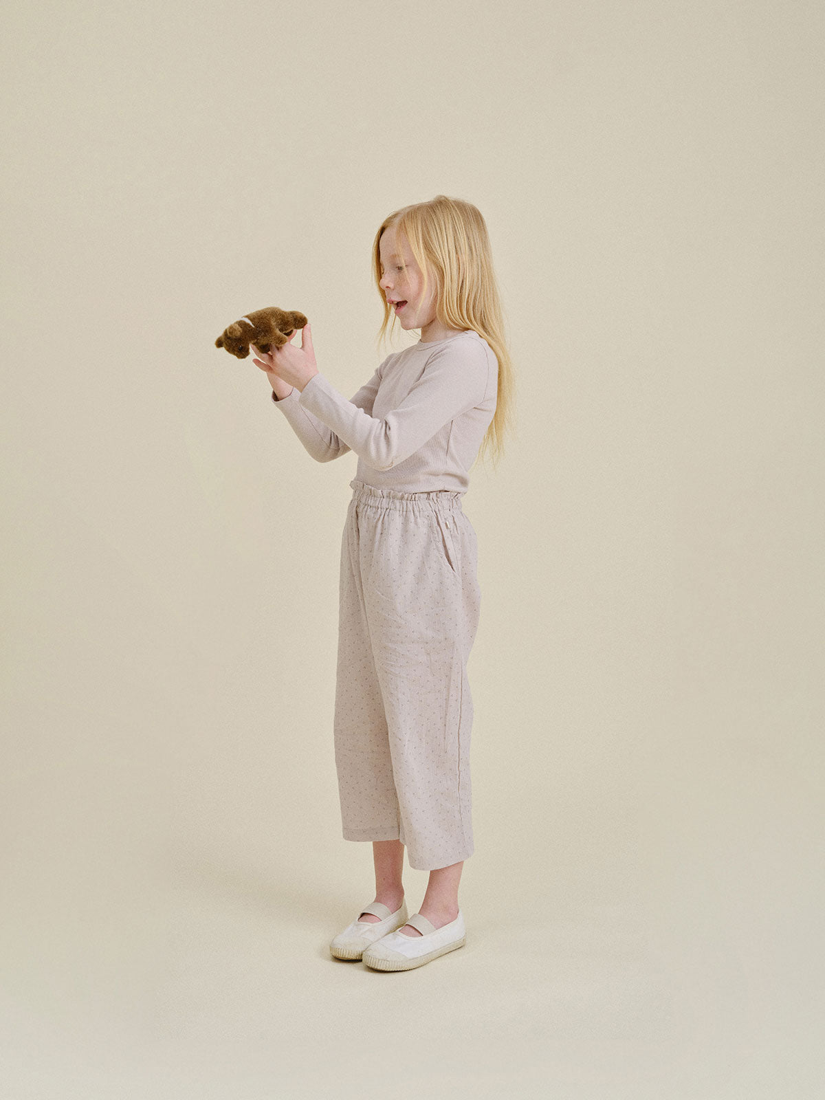 Calm Dot Frill PT - Milky cocoa