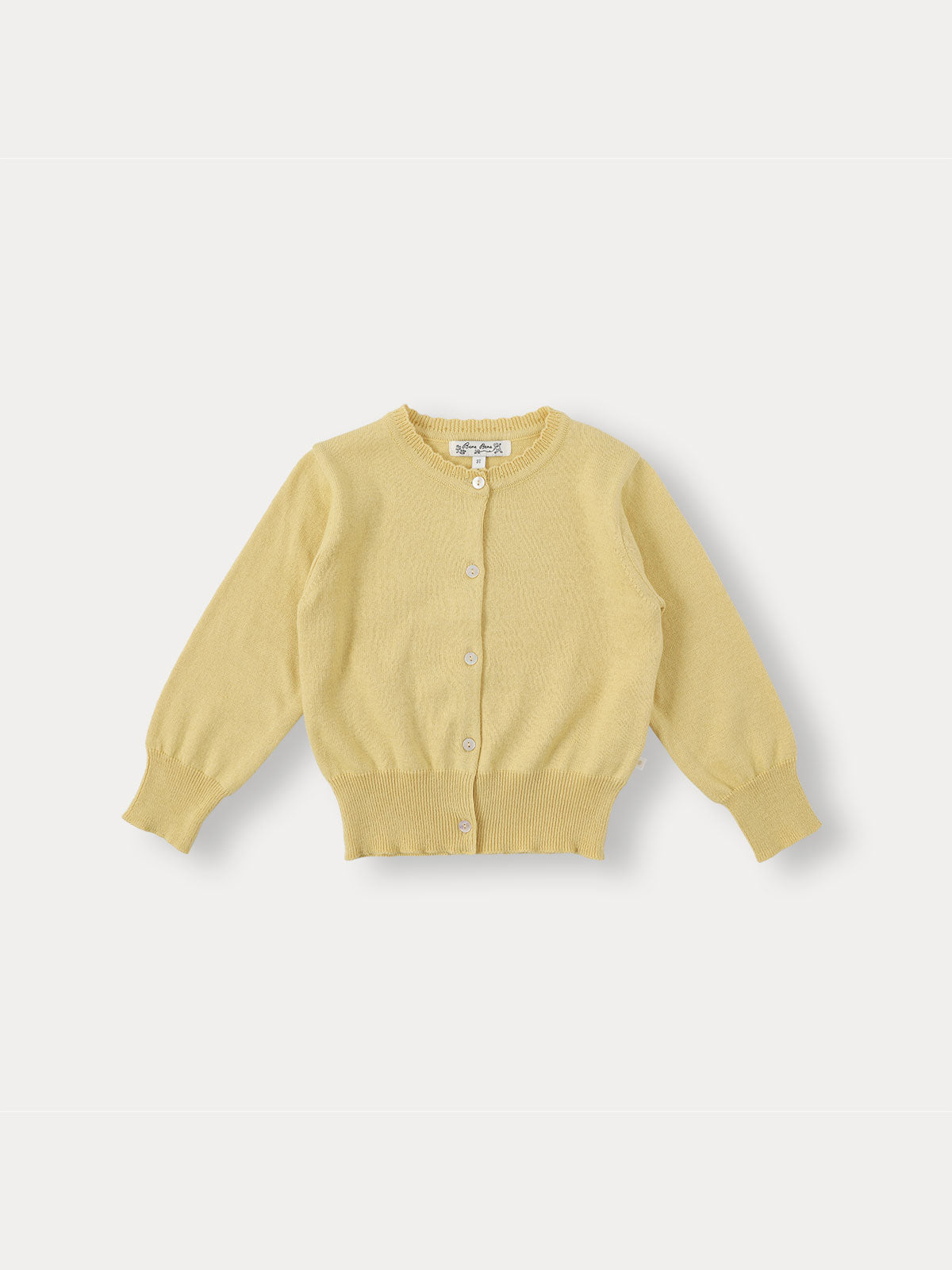 Meriel Knit Cardigan - Dusty Yellow