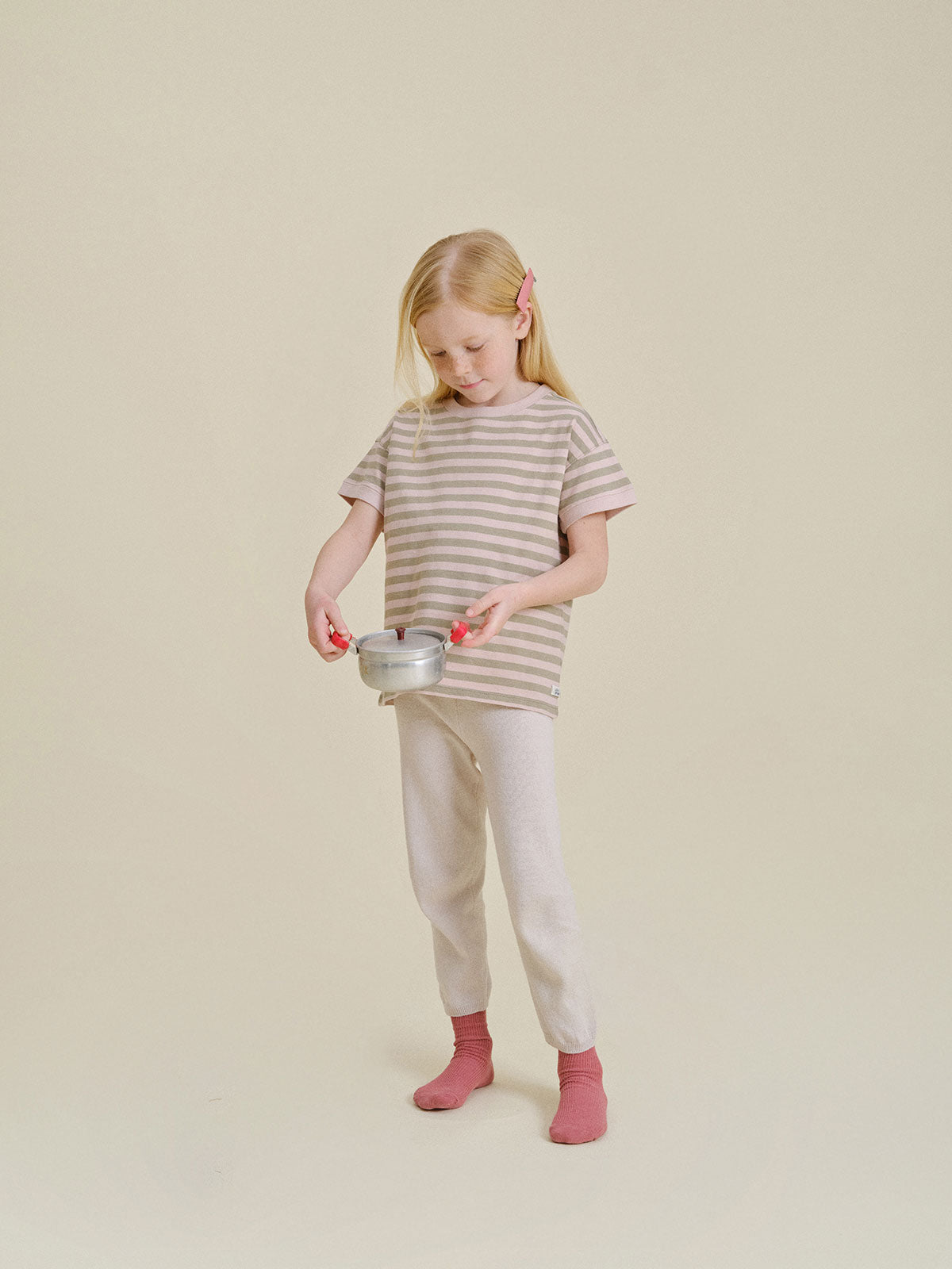 Marine Stripe T-shirt - Pink