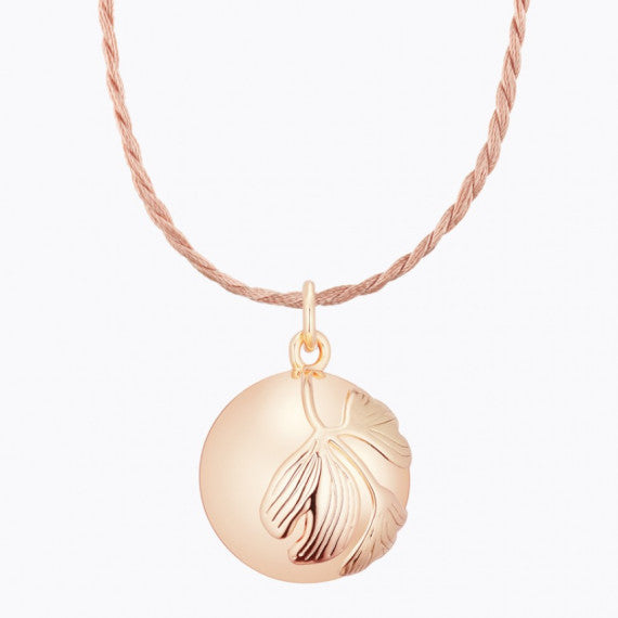 Pregnancy Necklace - Ginkgo Rose Pink