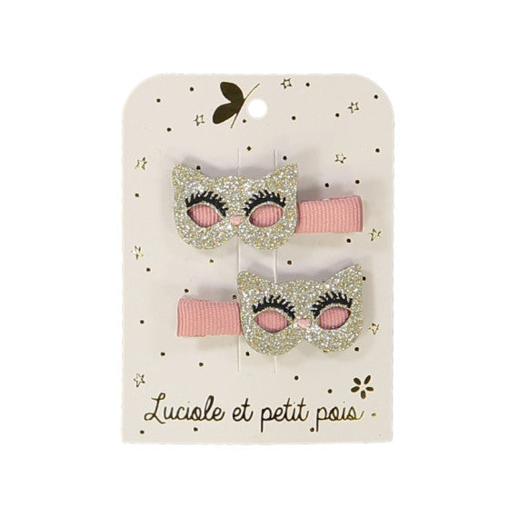 Luciole -Hair Pins -cat masks-Pair