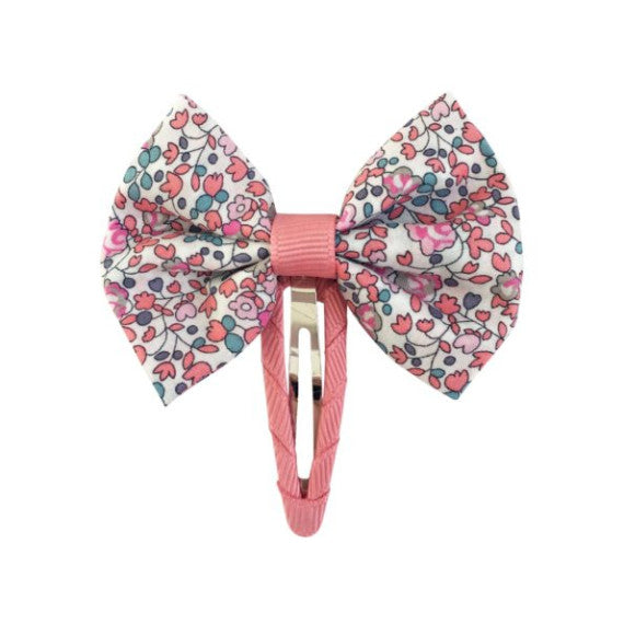 Small Bowtie Bow on Snap Clip - Liberty Eloise C/160