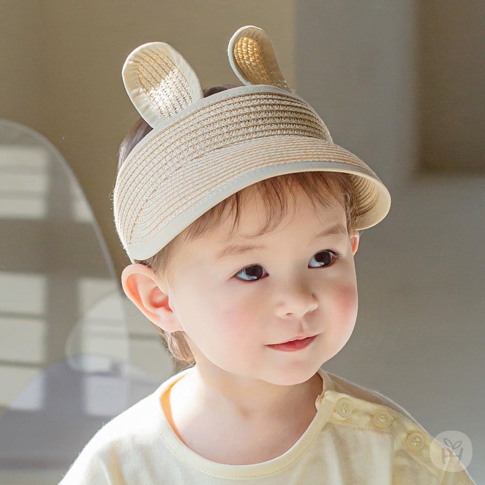 Rabbit straw sun cap