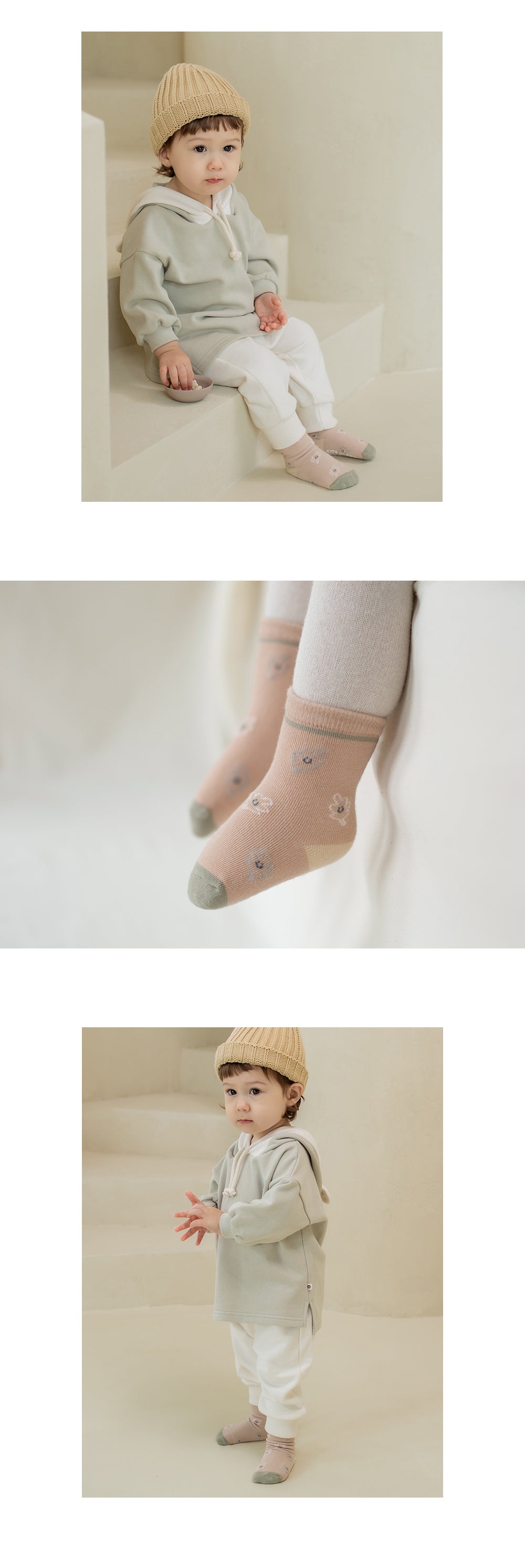 Folling baby socks