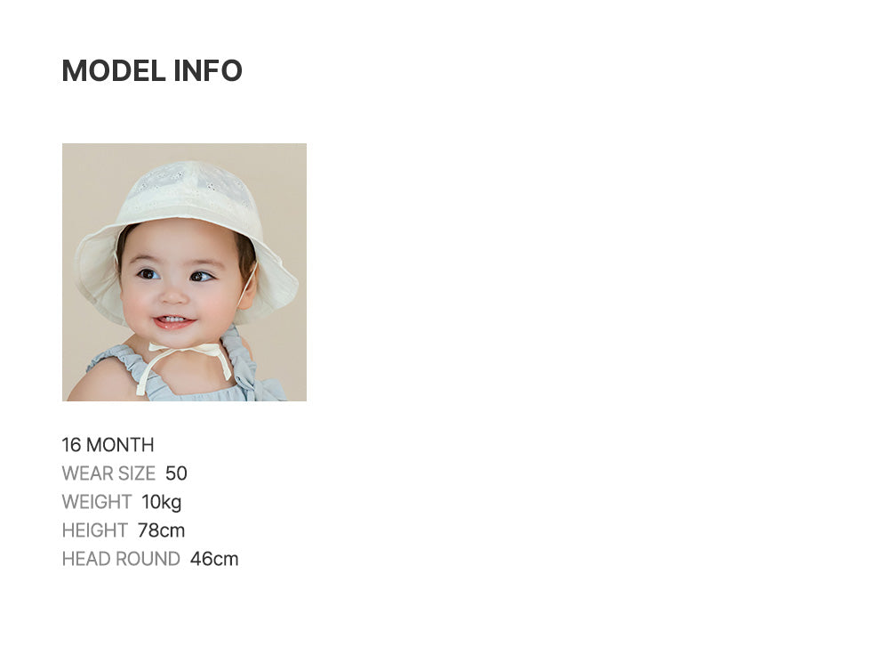 Marshall Eyelet Baby Sun Hat