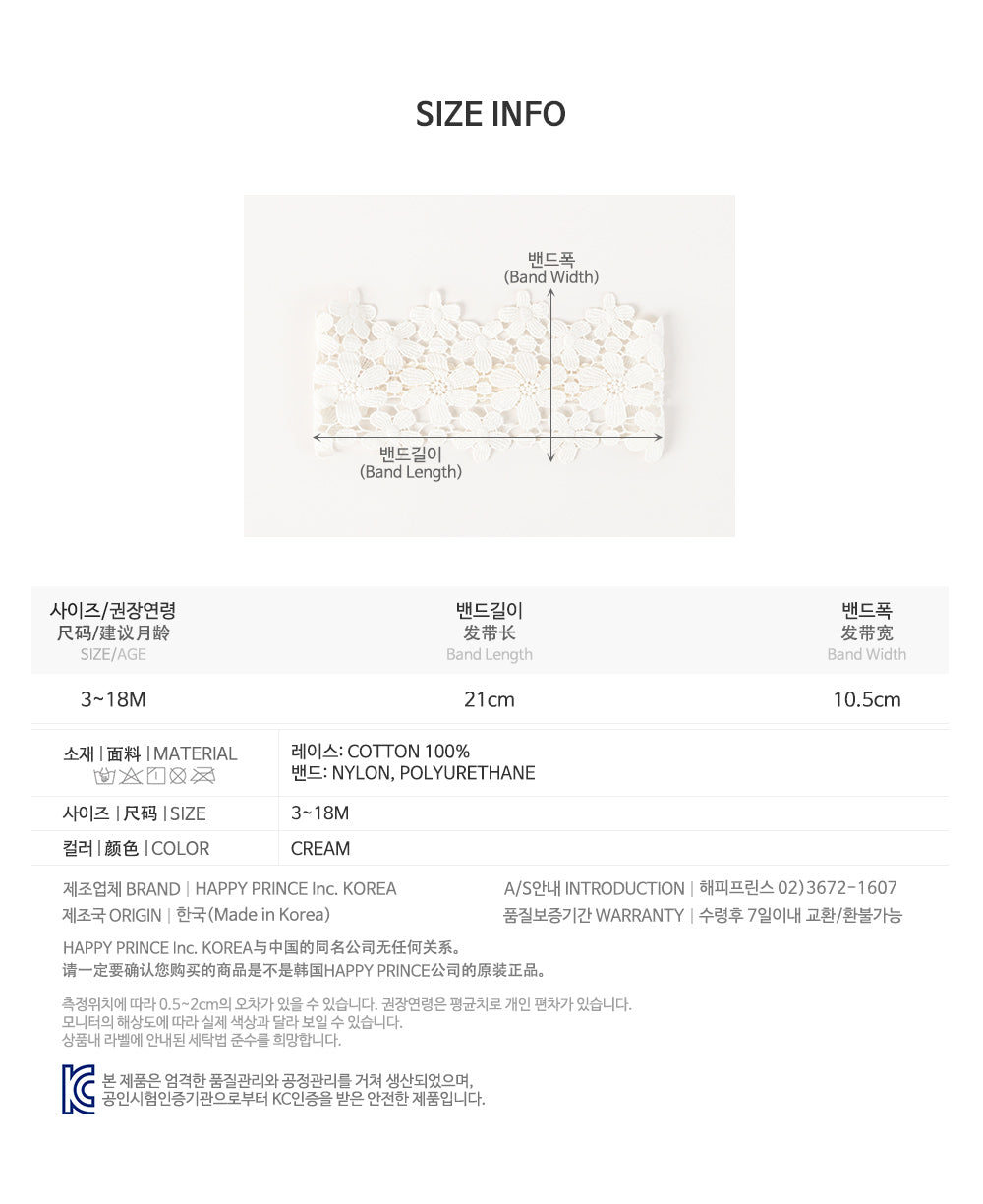 Nesol Lace Baby hairband