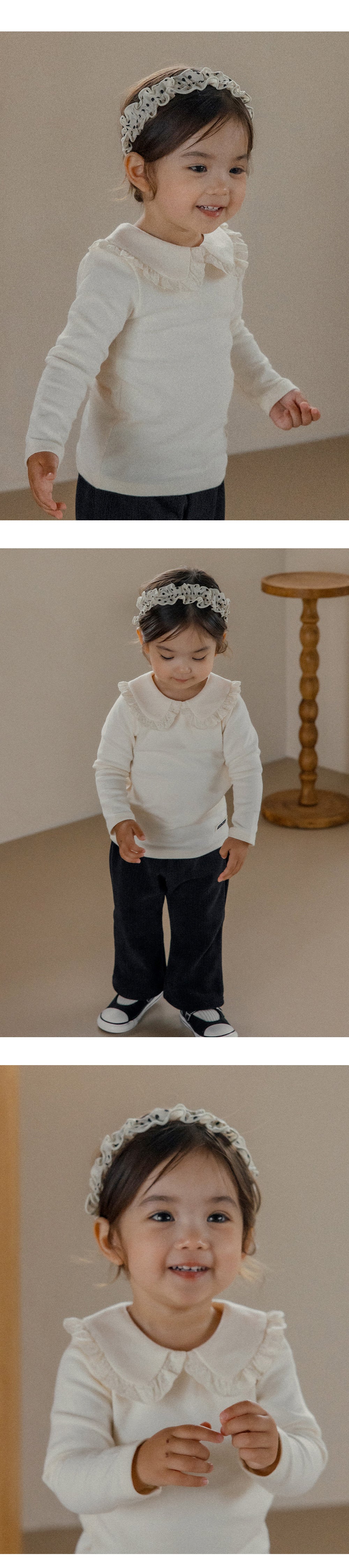 Plume baby hairband